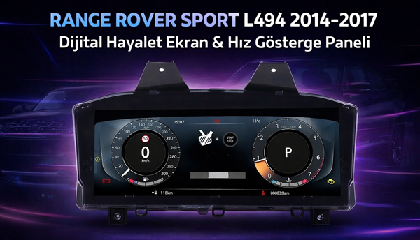 Range Rover Sport L494 2014-2017 Dijital Hayalet Ekran & Hız Gösterge Paneli