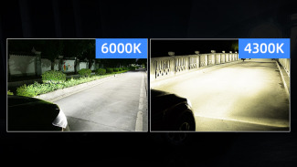 4300K ​​ve 6000K renk sıcaklığına sahip LED Araç Farları arasında farklılıklar !