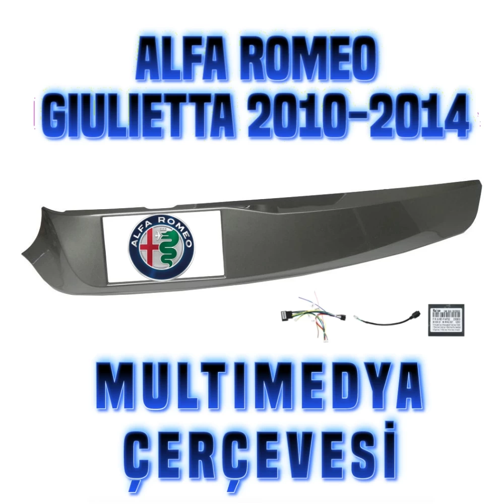 ALFA ROMEO GiULiETTA 2010-2014 9 inç 2 DIN Oto Teyp Radyo Upgrade Multimedya Panel Çerçevesi