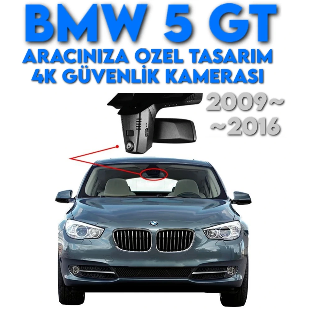 BMW 5 Serisi GT F07 Modele Araca Özel OEM Dizayn 4K Gizli Araç Kamerası DASHCAM 2009 2010 2011 2012 2013 2014 2015 2016