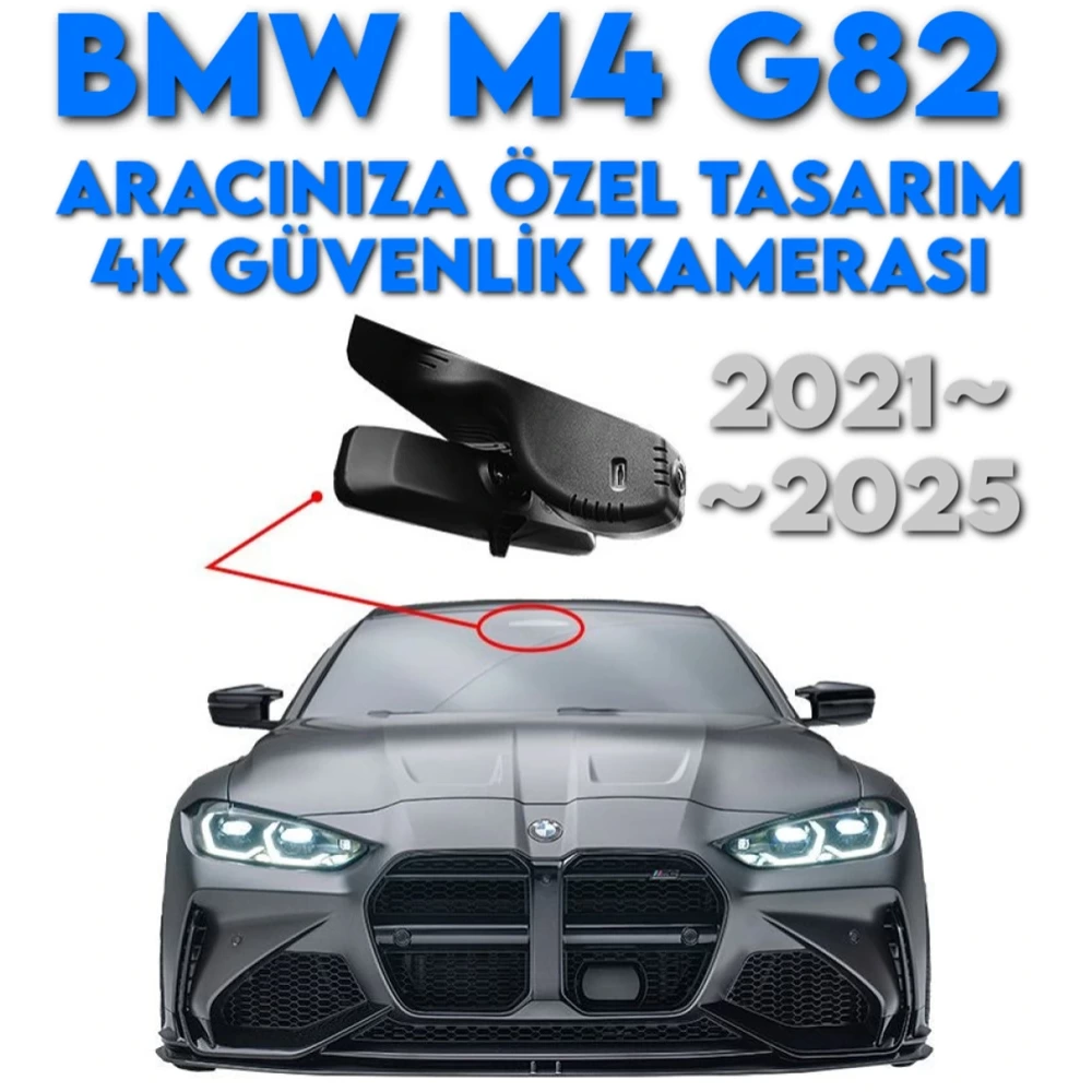 BMW M4 G82 Modele Özel 4K Gizli Araç Kamerası INDASH-CAM (Model B) 2021 2022 2023 2024 2025