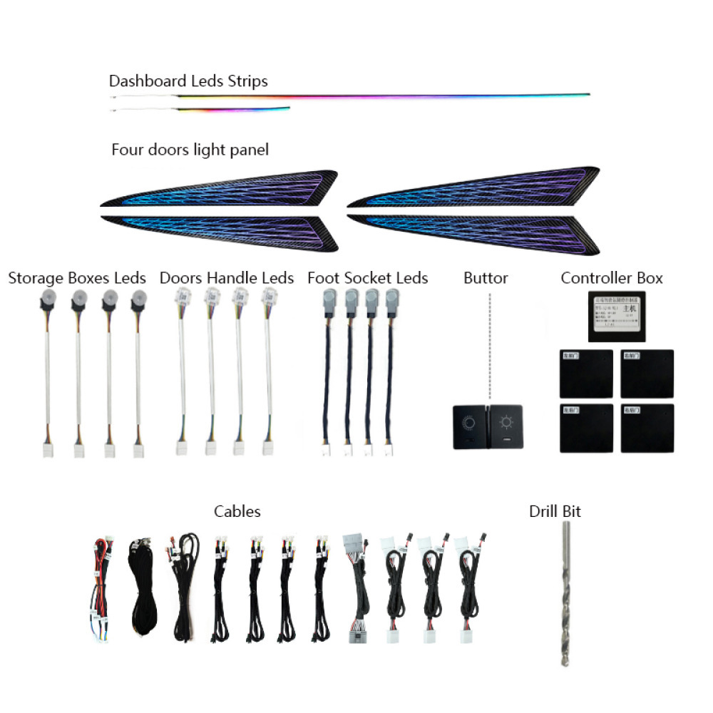 Honda Jazz Araç içi Ambiyans RGB Led Trim Aydınlatma 2014 2015 2016 2017 2018 2019 2020 2021 2022