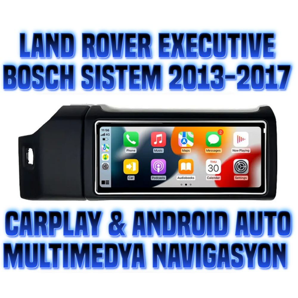 Land Rover Executive Bosch Sistem 12.3 inch CarPlay Android Auto GPS Navigasyon Multimedya Ekran 2013 2014 2015 2016 2017