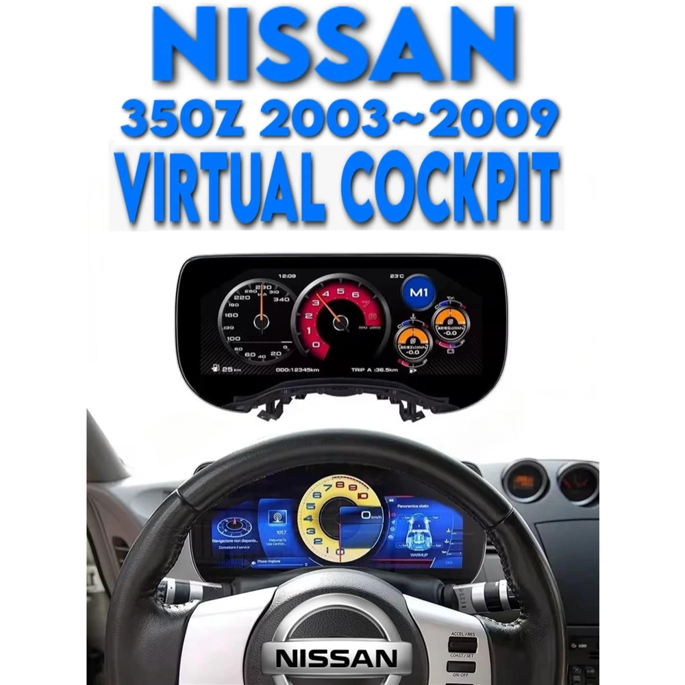 Nissan 350Z Dijital Hayalet Ekran Hız Gösterge Paneli 2003 2004 2005 2006 2007 2008 2009