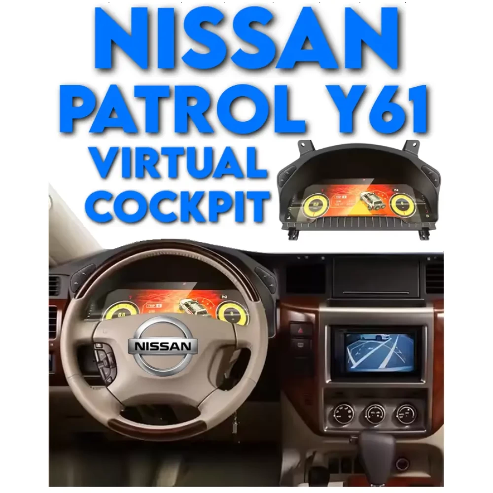 Nissan PATROL Y61 Dijital Hayalet Ekran Hız Gösterge Paneli 2005 2006 2007 2008 2009 2010 2011 2012 2013 2014 2015 2016 2017 2018 2019 2020 2021 2022 2023 2024