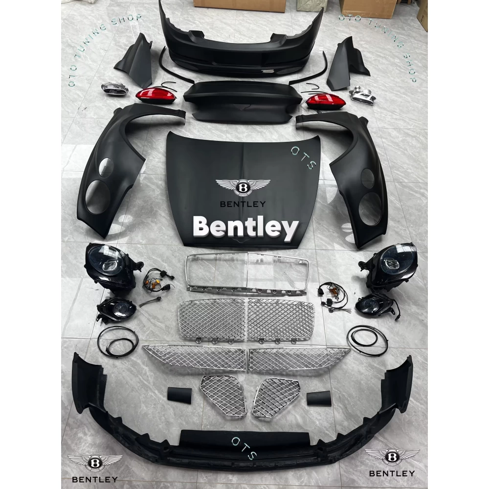 BENTLEY CONTINENTAL GT 2003-2018 Conversion Body Kit için Upgrade GT III 2018-2024 Facelift Yükseltme Kiti