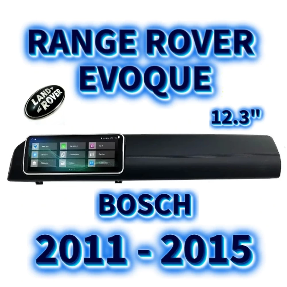 Land Rover Range Rover Evoque L538 12.3 inç CarPlay Android GPS Navigasyon Multimedya Ekran Bosch 2011 2012 2013 2014 2015