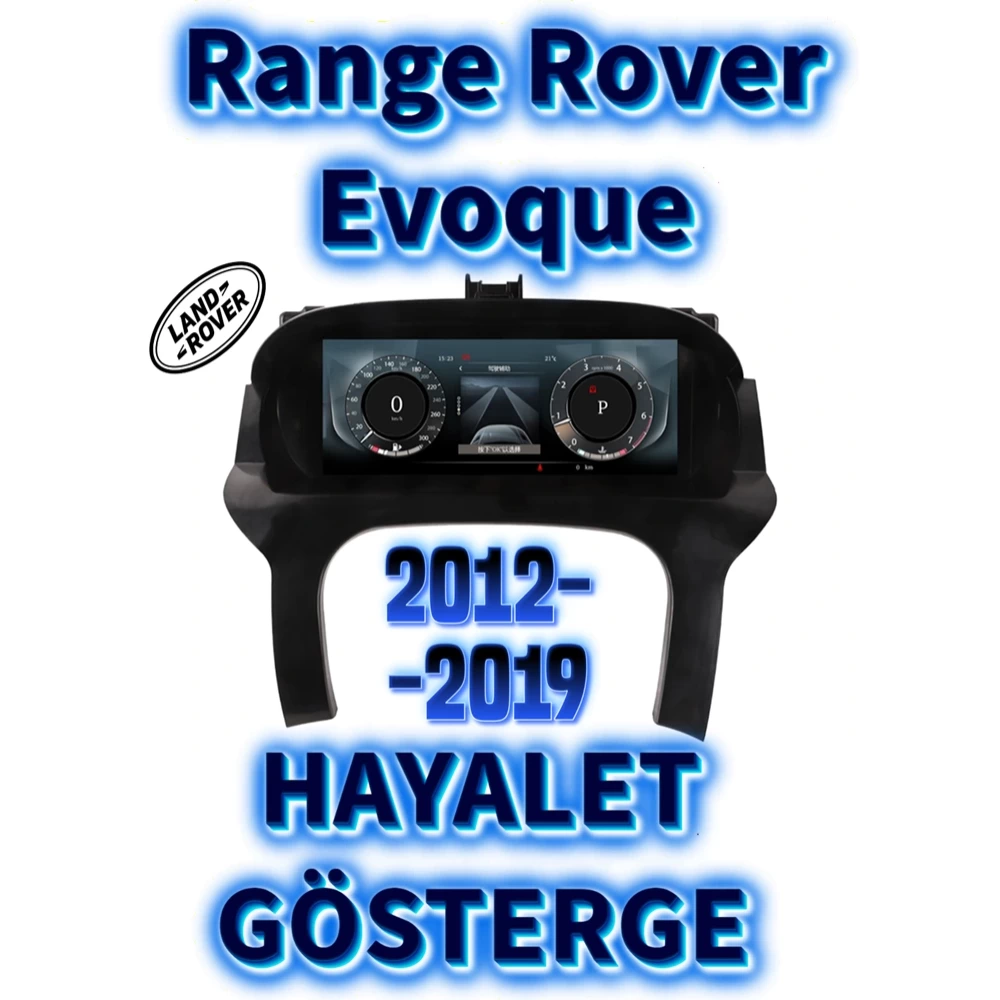 Rand Rover Evoque L538 12.3 inç Dijital Hayalet Ekran Gösterge 2012 2013 2014 2015 2016 2017 2018 2019