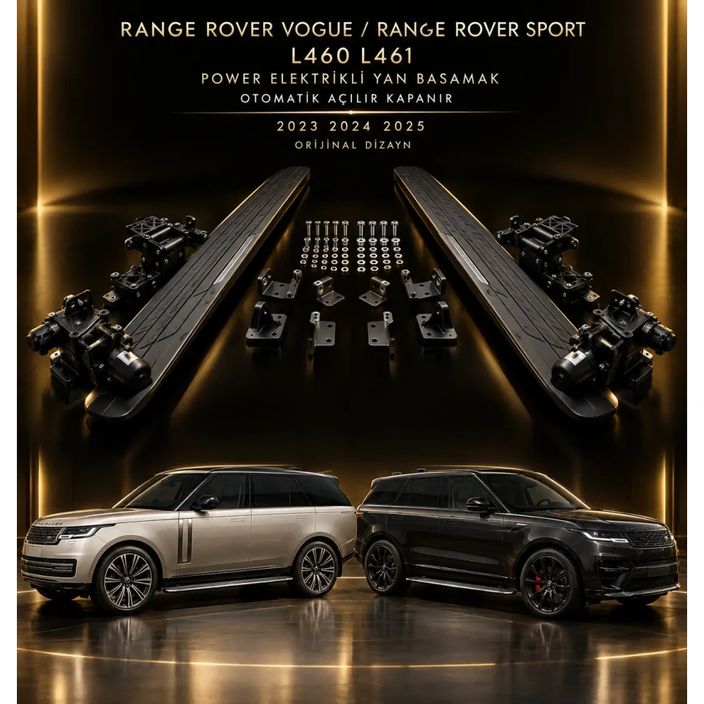 Range Rover Vogue Sport L460 L461 Power Elektrikli Yan Basamak Otomatik Açılır Kapanır 2023 2024 2025 Orjinal Dizayn