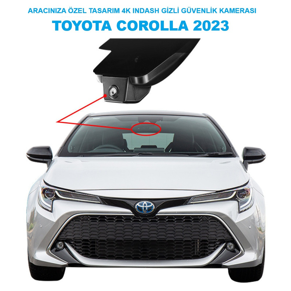 Toyota Corolla Modele Özel 4K Araç İçi InDash Oto Kamerası 2023