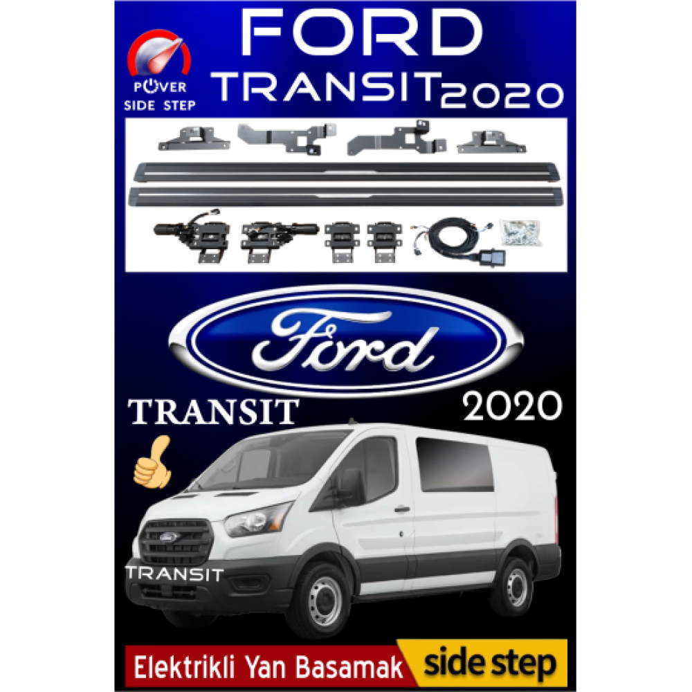 Ford Transit 2020 Otomatik Elektrikli Yan Basamak