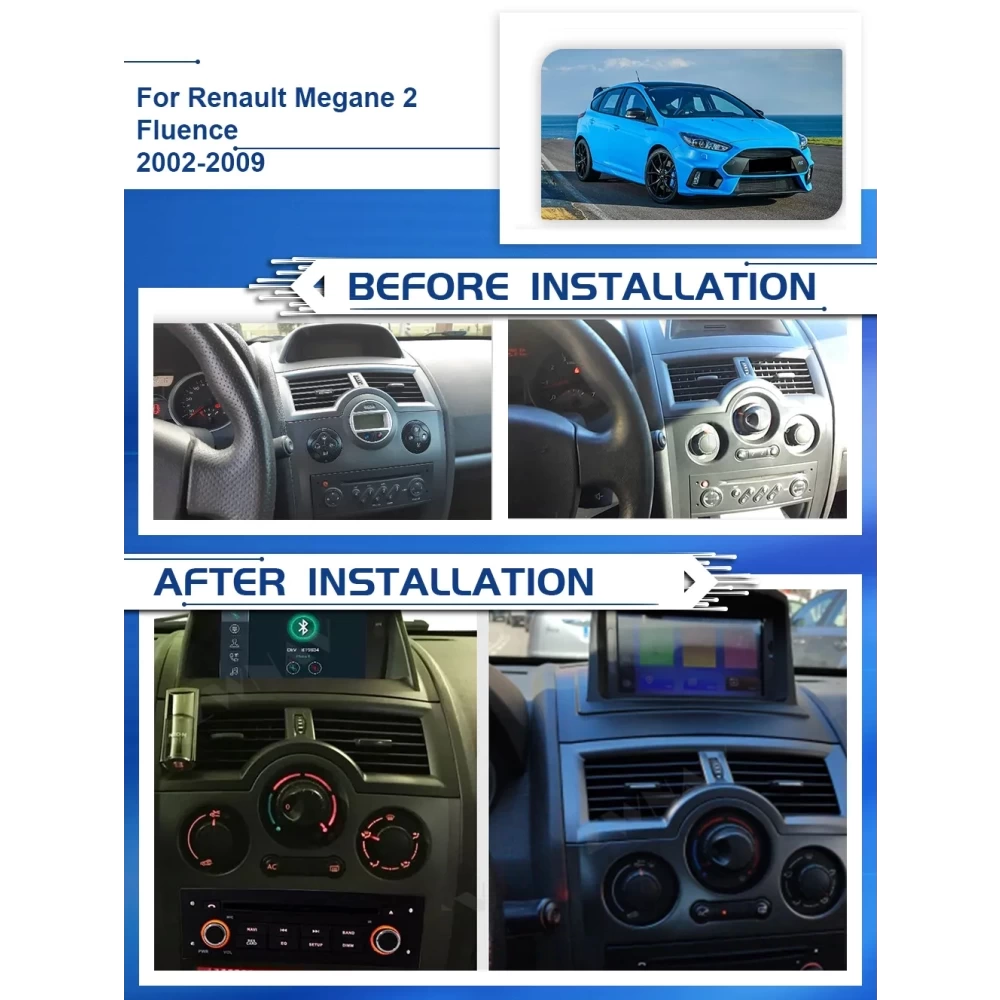 Renault Megane 2 (2002-2009) İçin Android Multimedya & Navigasyon Sistemi