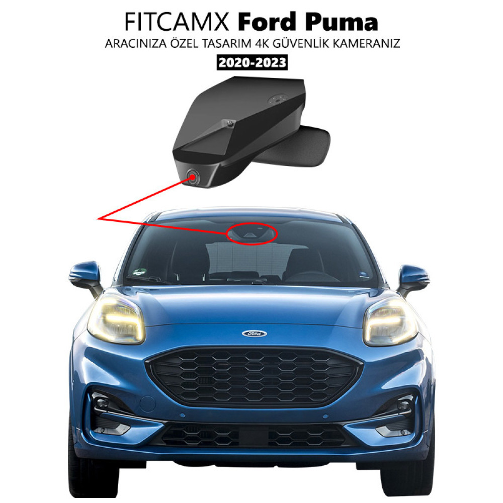Ford Puma Modele Özel 4K Araç Kamerası (2020-2023)