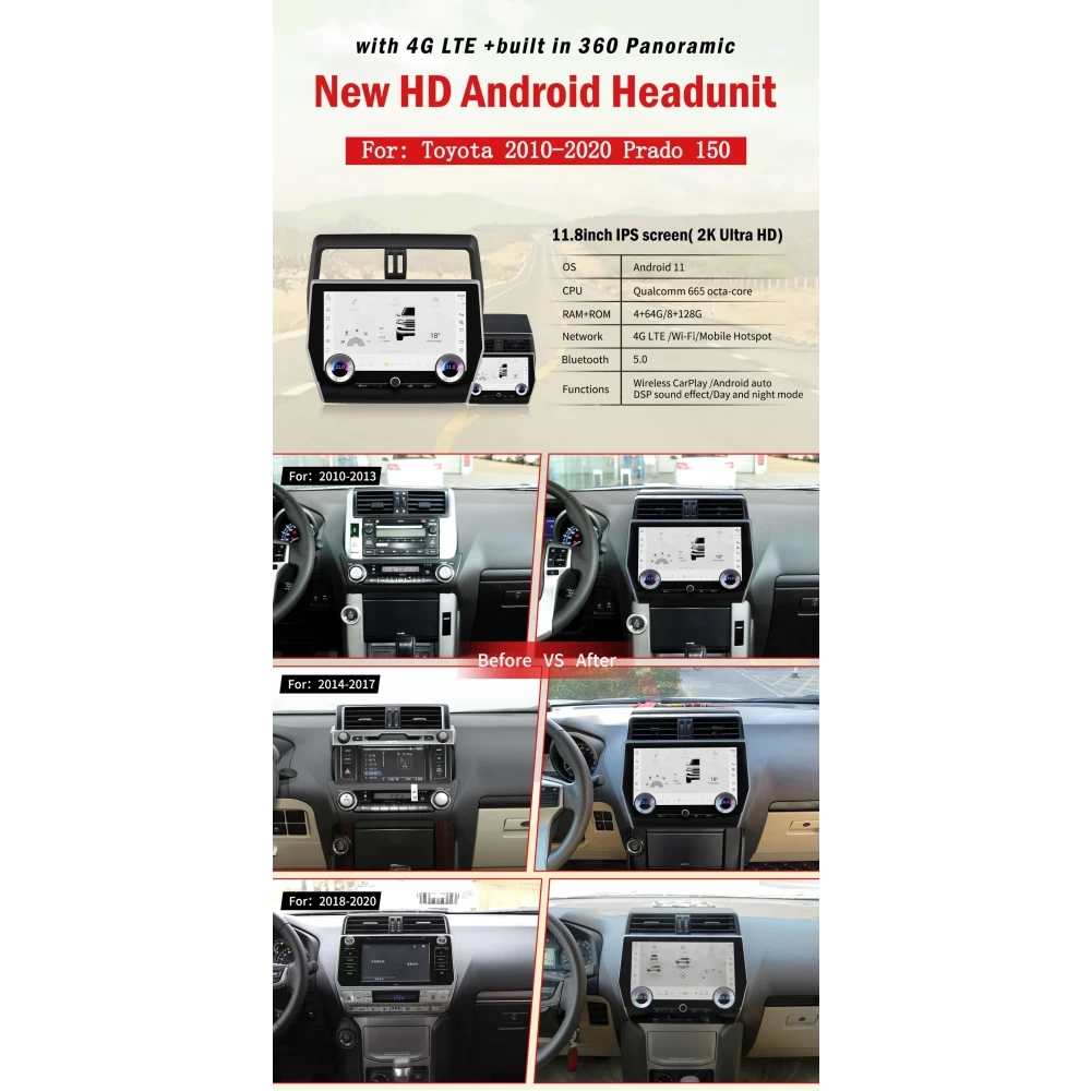 Toyota Land Cruiser Prado 150 (2010-2023) Multimedya & Navigasyon Sistemi