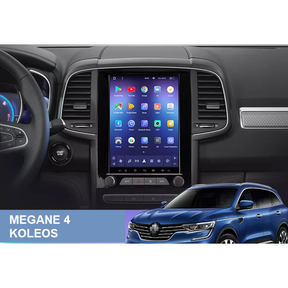 Renault Megane 4 (2016-2022) | Android Multimedya Navigasyon Sistemi
