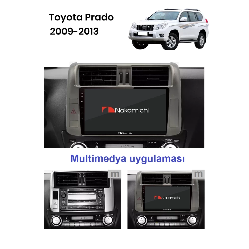 Toyota Prado (2009-2013) | Android Multimedya Navigasyon Sistemi