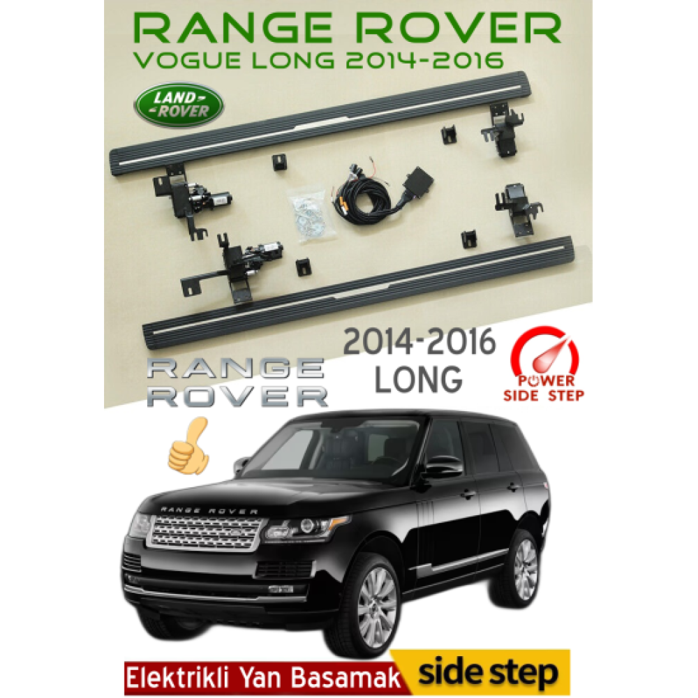 Range Rover Vogue Long 2014-2016 Otomatik Elektrikli Yan Basamak