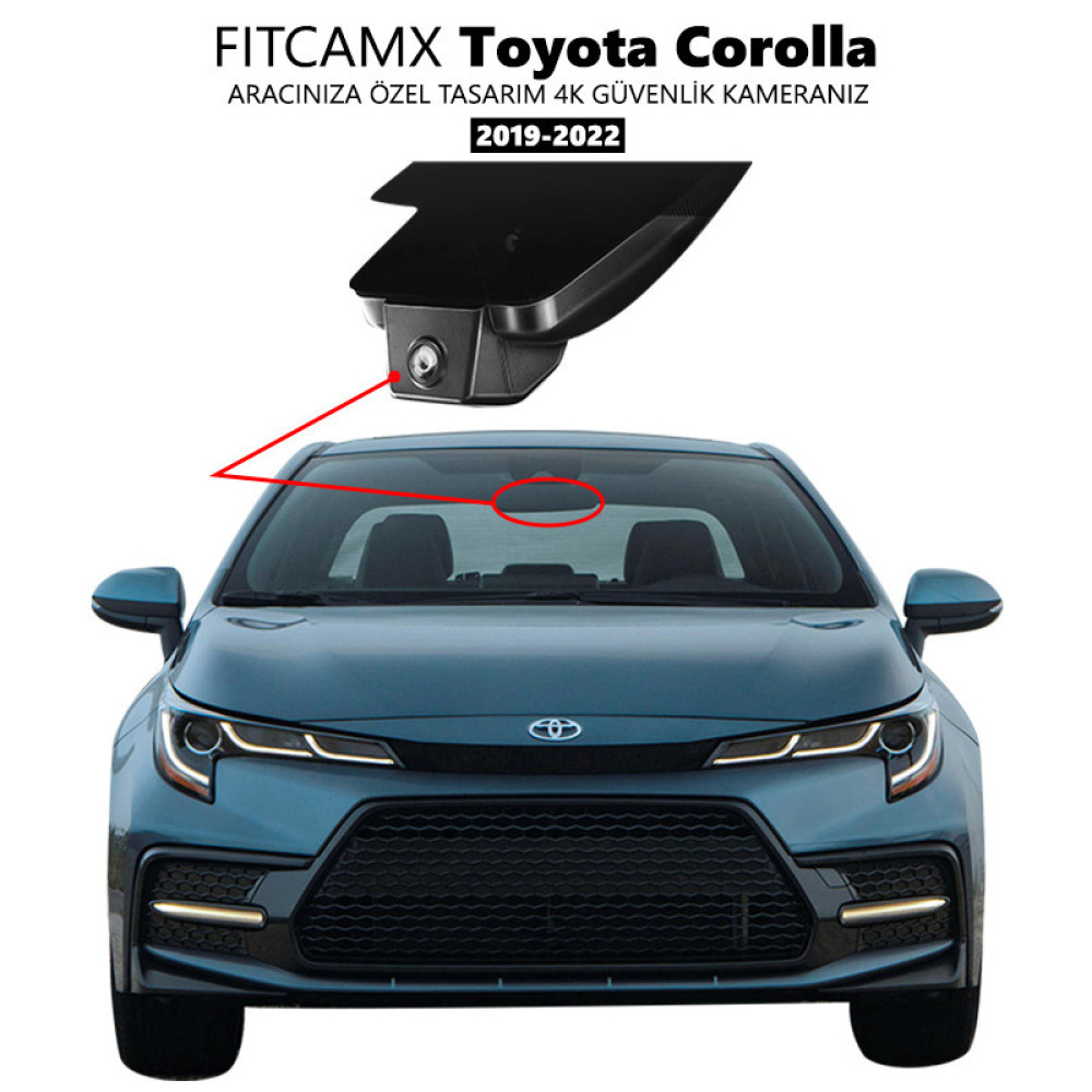 Toyota Corolla Modele Özel 4K Araç Kamerası (2019-2022)