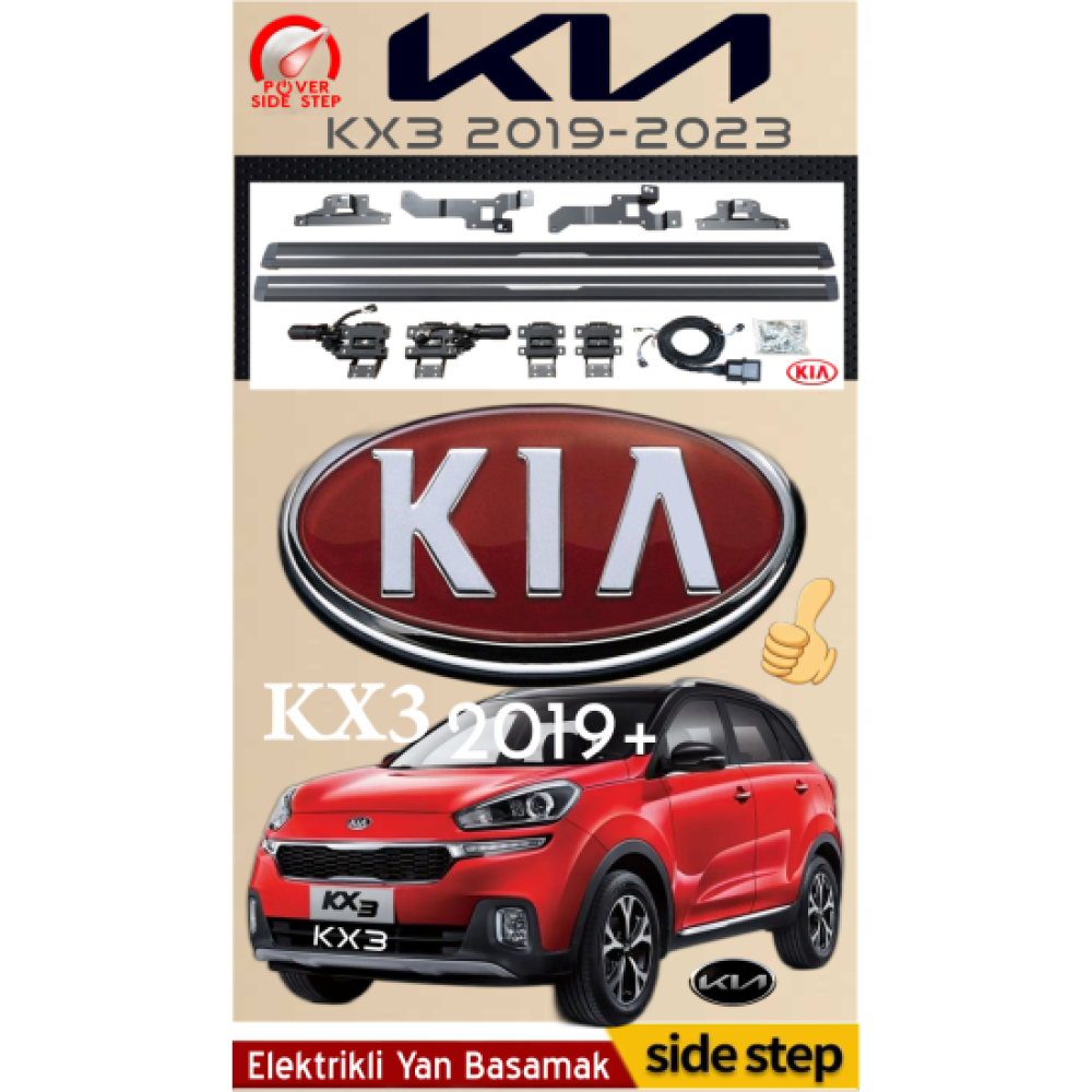 Kia KX3 2019-2023 Otomatik Elektrikli Yan Basamak