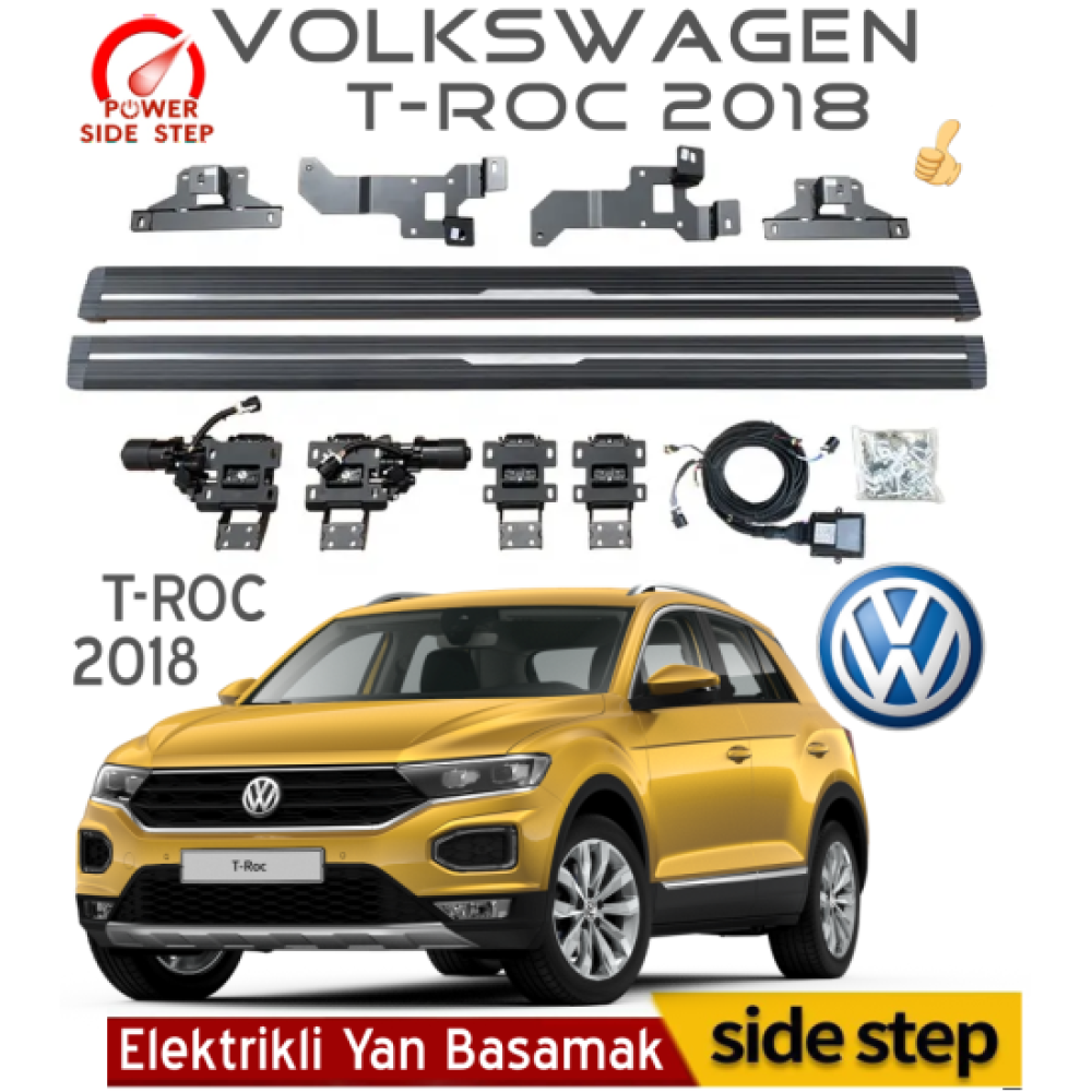 Volkswagen T-Roc 2018 Otomatik Elektrikli Yan Basamak