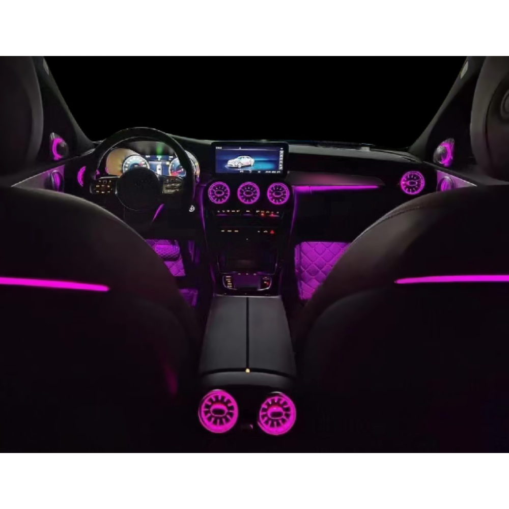 Mercedes Benz W205 C-Class Araç İçi Ambiyans Led Aydınlatma