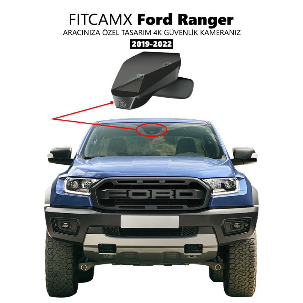 Ford Ranger Modele Özel 4K Araç Kamerası (2019-2022)
