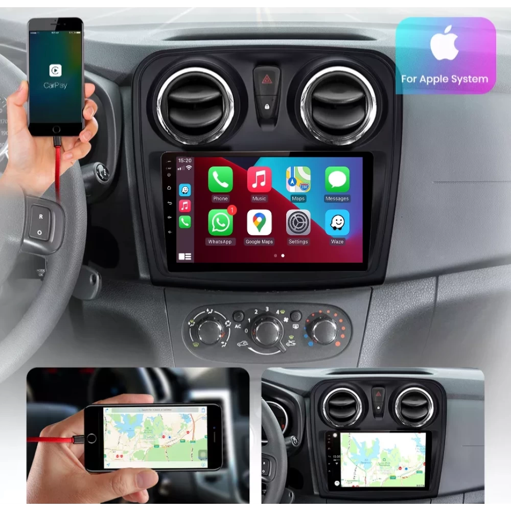 Dacia Sandero (2013-2020) Uyumlu Android Multimedya Navigasyon Sistemi