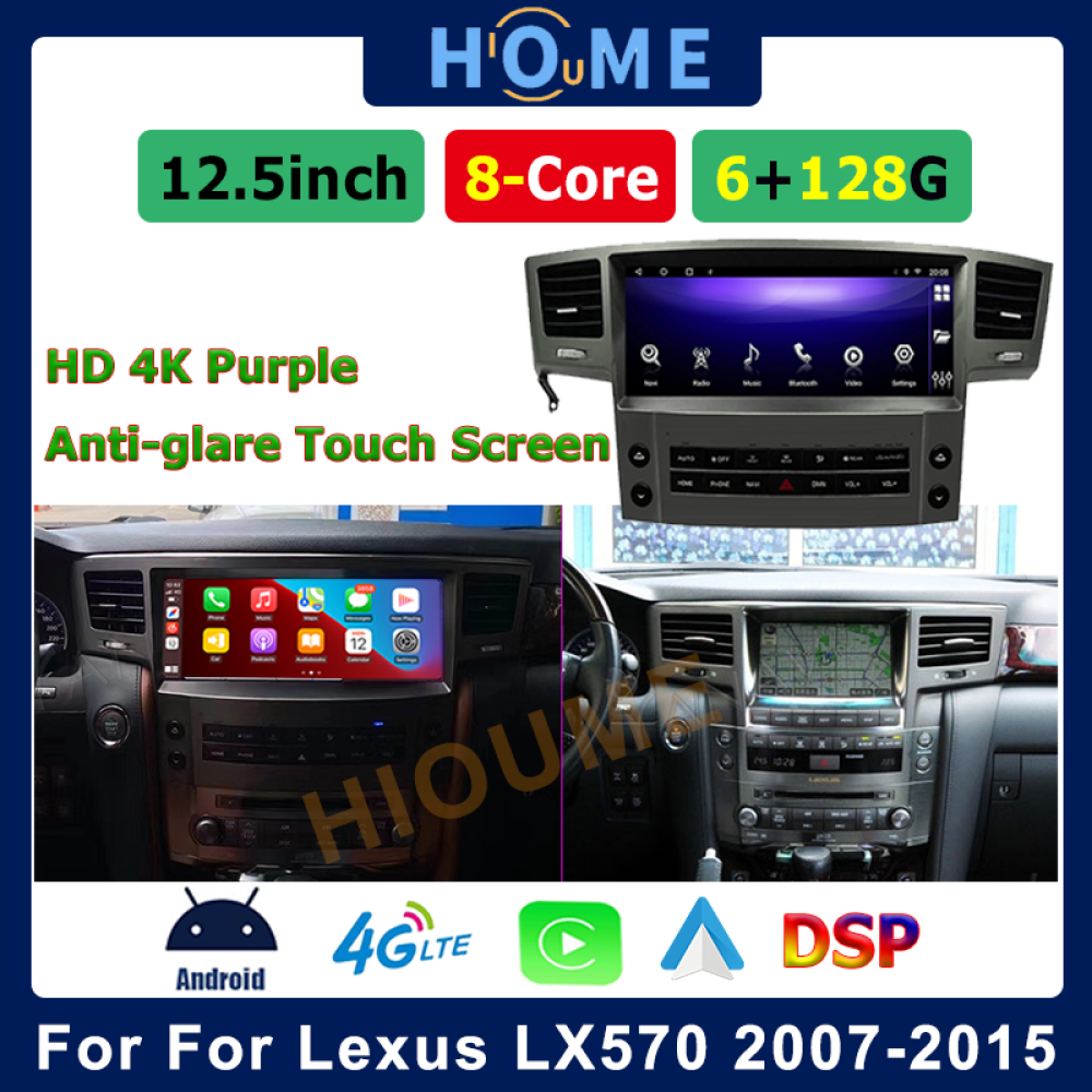 Lexus LX570 Android 13 - CarPlay - Android - GPS Navigasyon - Multimedya Ekran 2008-2015 