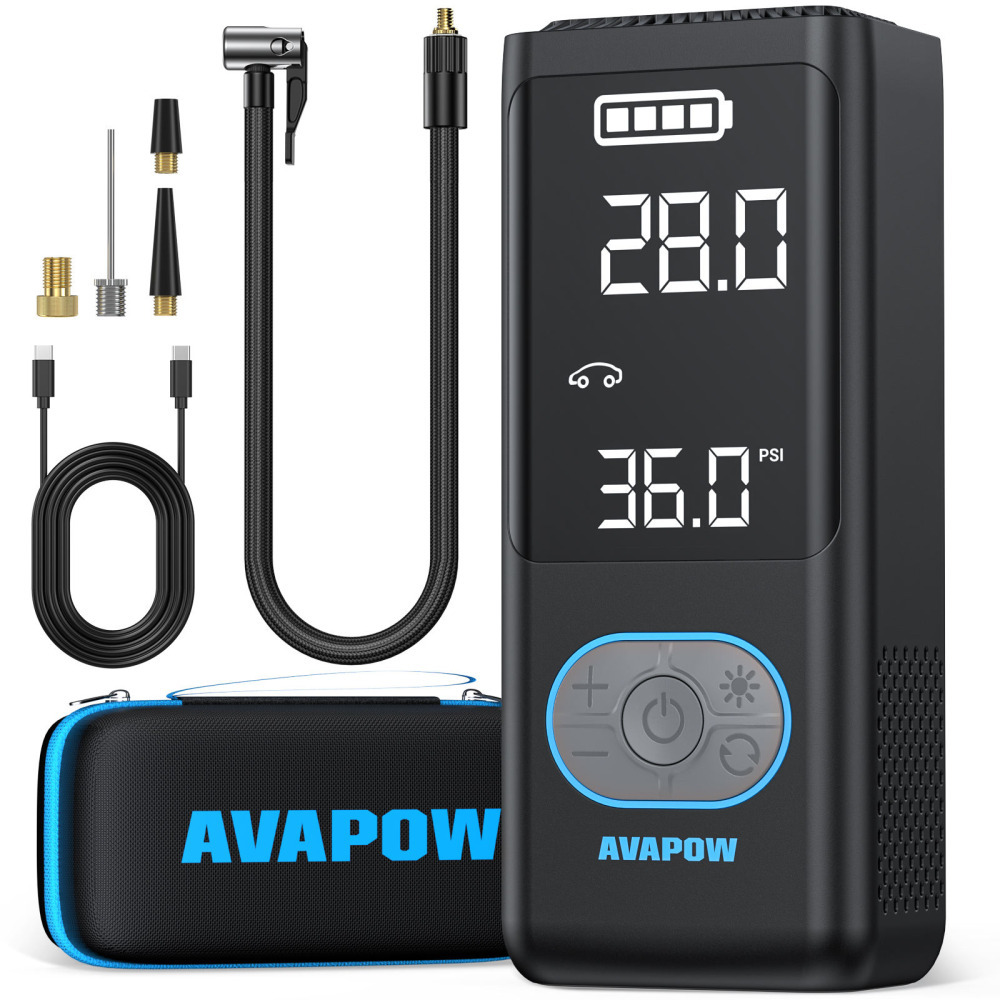 AVAPOW AP18 PD20W Akıllı Taşınabilir Acil Durum Kiti 12V Araç Akü Takviye Cihazı Jump Starter Hava Kompresörü Güç Enerji Hızlı Şarj İstasyonu PowerBank