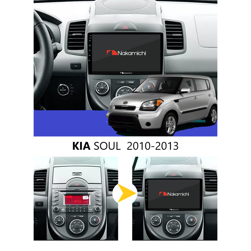 Kia Soul (2010-2013) | Android Multimedya Navigasyon Sistemi