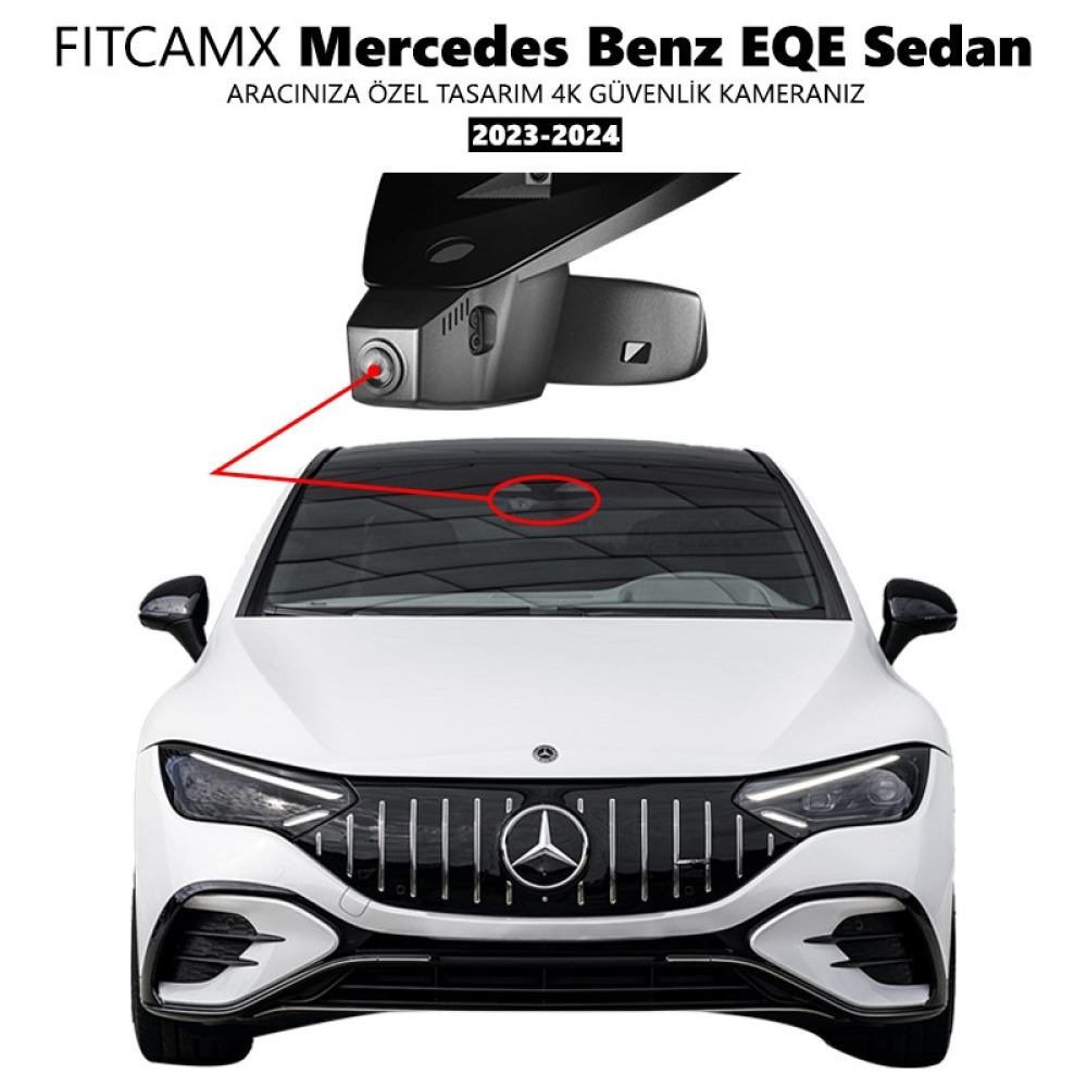 Mercedes Benz EQE Sedan Modele Özel 4K Araç Kamerası (2022-2023)
