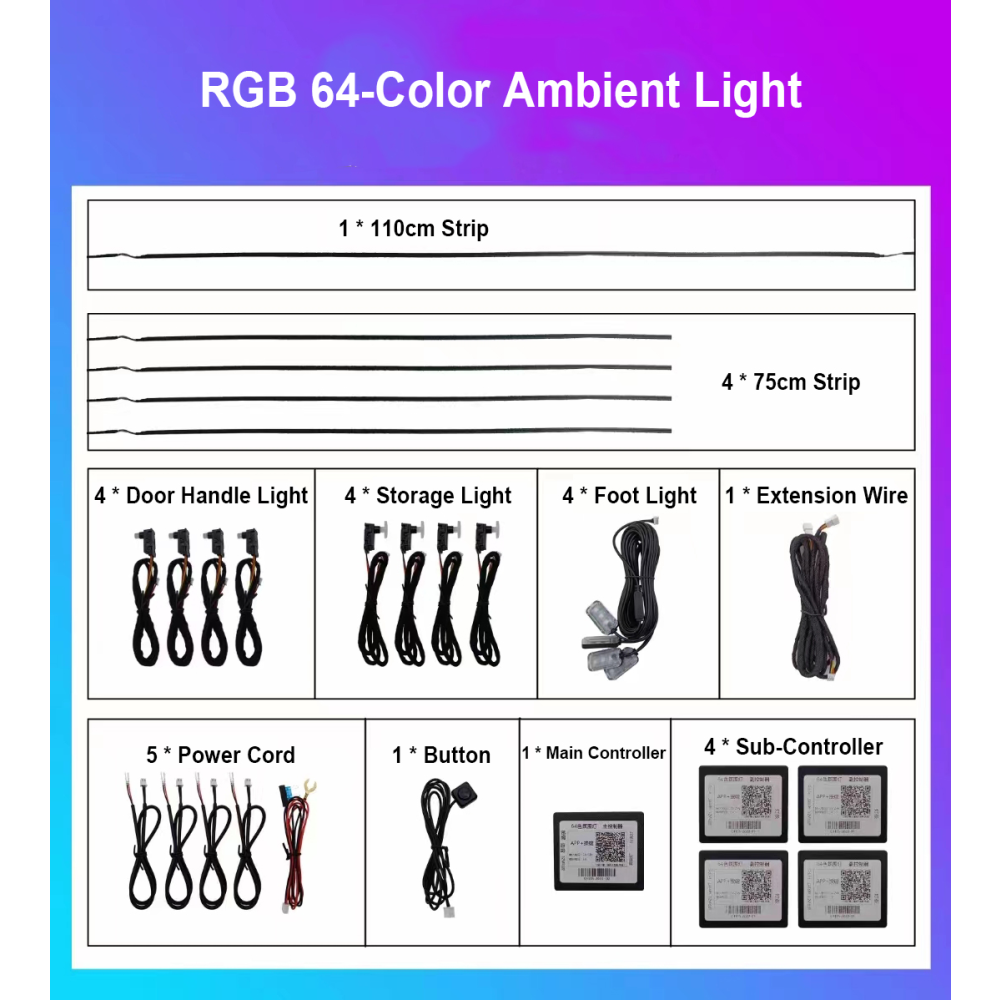 Müzik Senkronizasyonlu RGB Ortam Işığı - Akrilik Akan Işık Efekti ile Dekoratif Ambiyans Aydınlatma