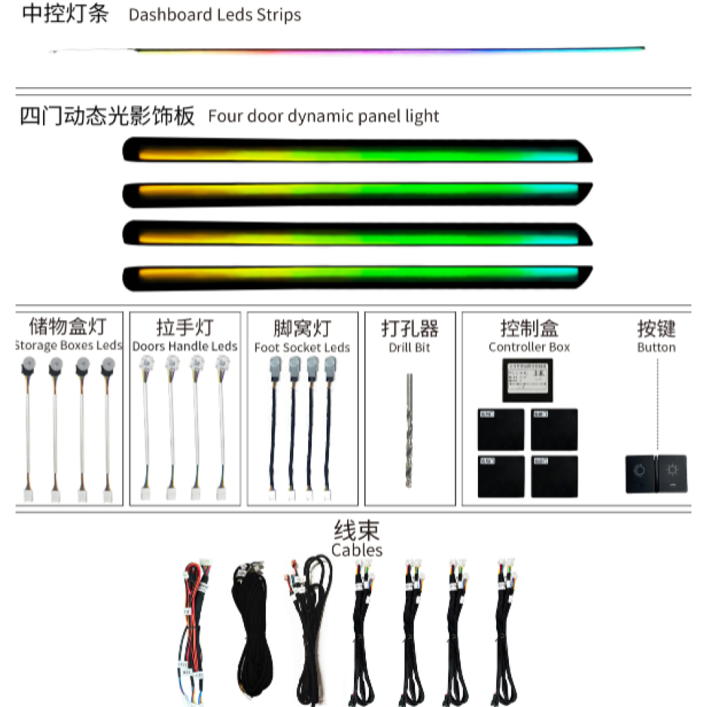 Honda Fit Araç içi Ambiyans RGB Led Aydınlatma 2021 2022