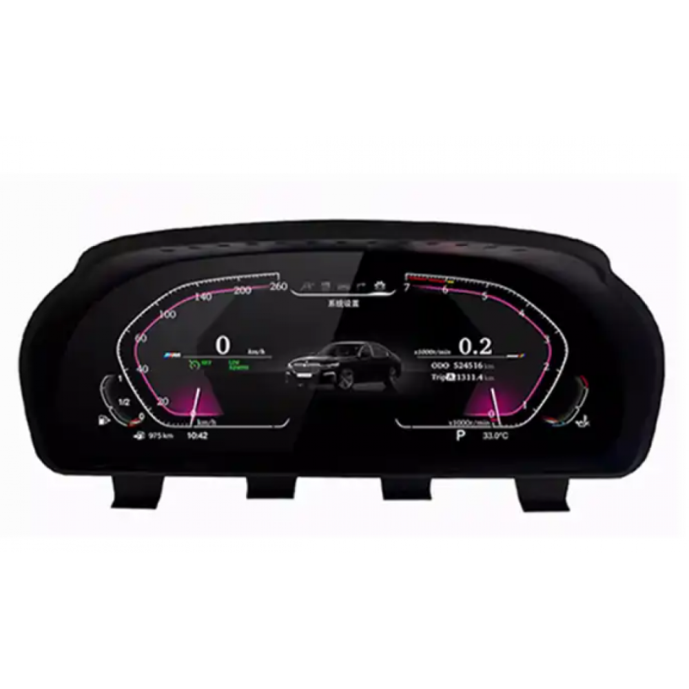 BMW E71 X6 CCC CIC Uyumlu 12.3 İnç Hayalet Ekran Linux Multimedya Hız Gösterge Paneli Dijital Dashboard CarPlay Android Auto Bluetooth Virtual Cockpit 2007 2008 2009 2010 2011 2012 2013