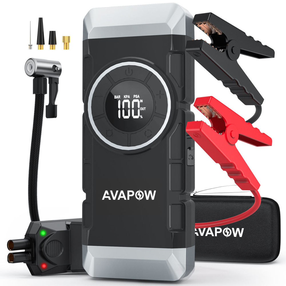 AVAPOW NP2 Süper Kapasitör Lityum Hibrit 12V Akü Takviye Cihazı Jump Starter Hızlı Şarj Enerji Güç İstasyonu Power Bank 12000mAh