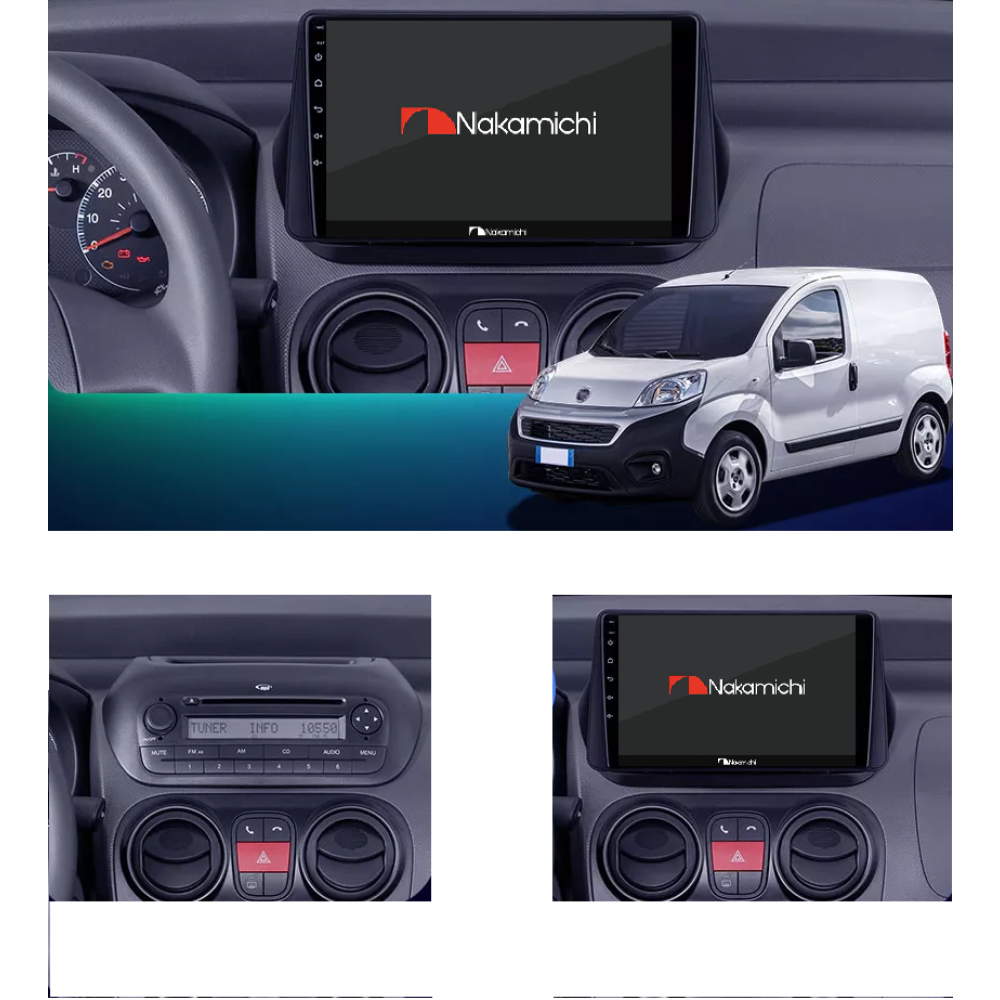 Fiat Fiorino (2008-2018) Uyumlu Android Multimedya Navigasyon Sistemi