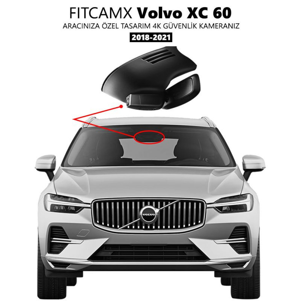 Volvo XC60 Modele Özel 4K Araç Kamerası (2018-2021)