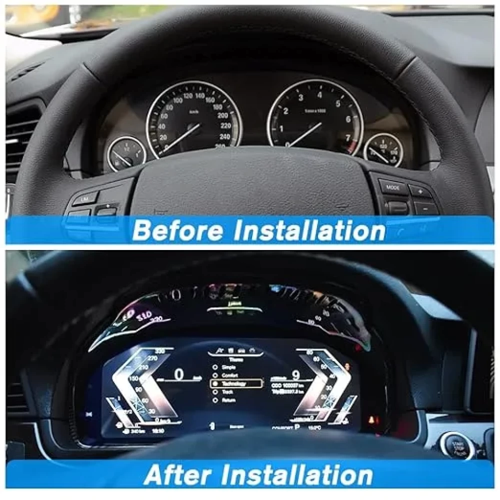 BMW 5 Serisi F18 Hayalet Gösterge - 12.3 İnç Dijital Dashboard (2010–2016 Uzun Şasi)