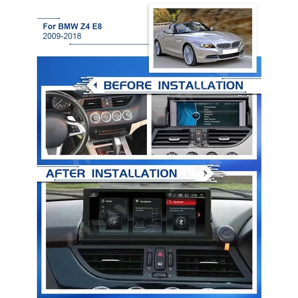 BMW Z4 (E89) 2009-2018 Android 14.0 Profesyonel Multimedya Sistemi