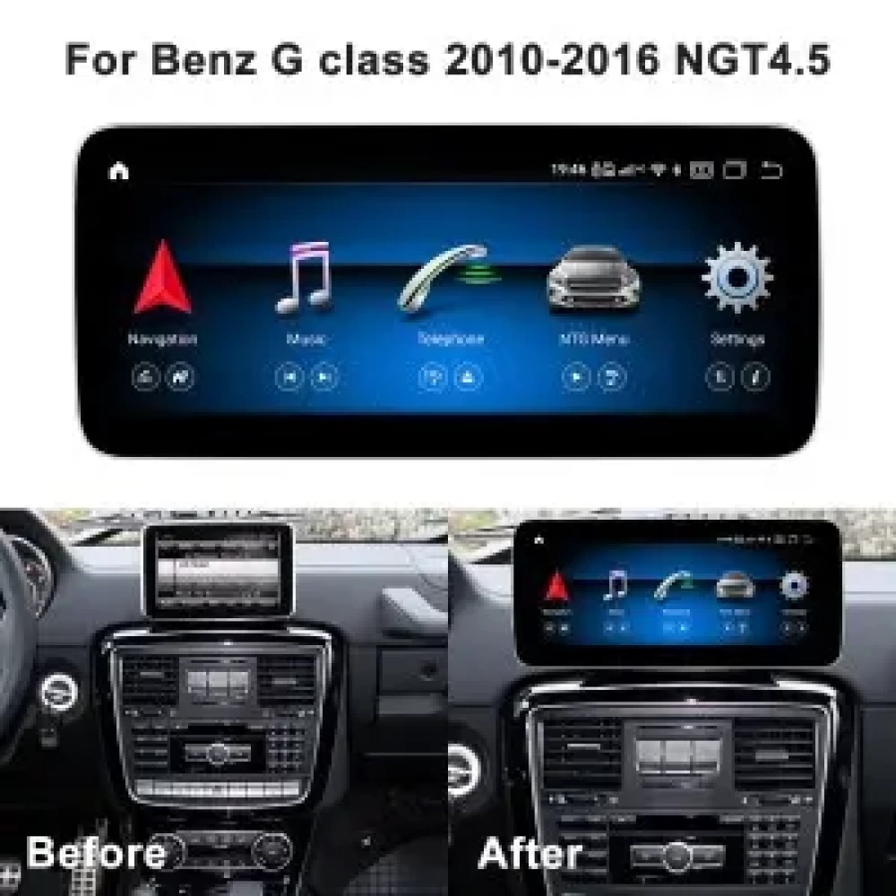 Mercedes Benz G Class W461 W463 12.3 inch - CarPlay - Android - GPS Navigasyon - Multimedya Ekran 2010-2018