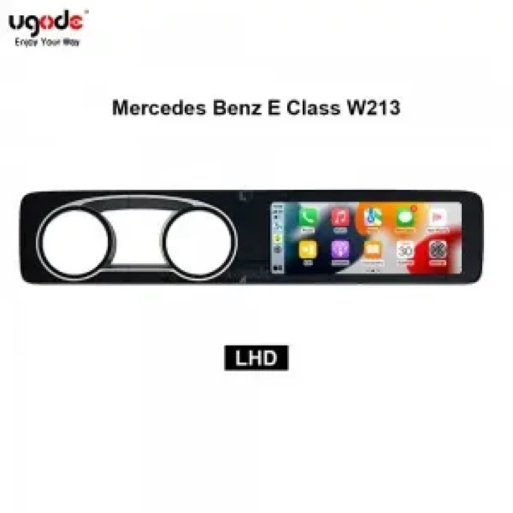 Mercedes Benz E Class W213 Long 21 inch İkili Multimedya Ekran (Dual Screen) - CarPlay - Android - GPS Navigasyon 2017-2019