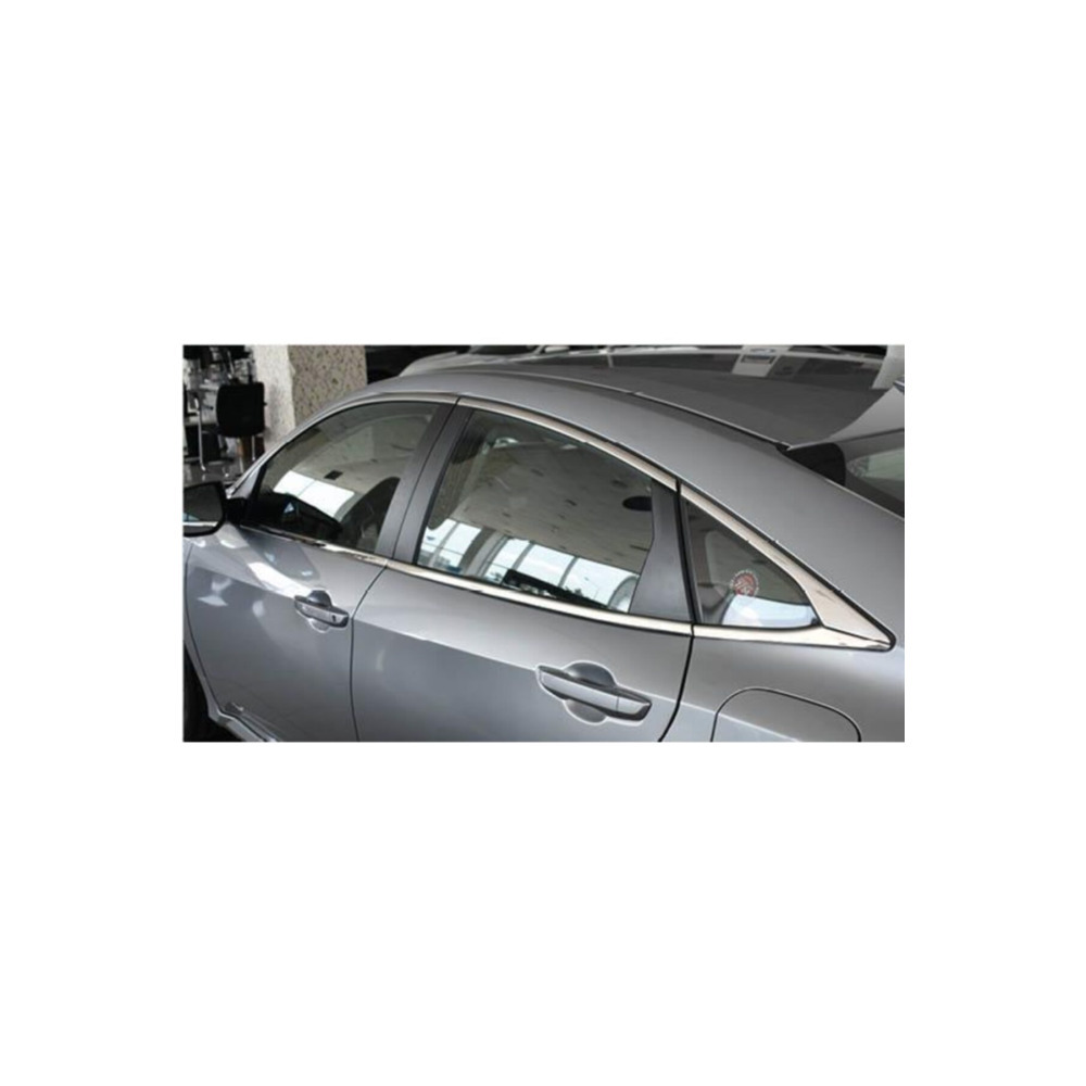 Honda Civic İçin Uyumlu Fc5 Krom Cam Alt Çıtası Sıyırıcı