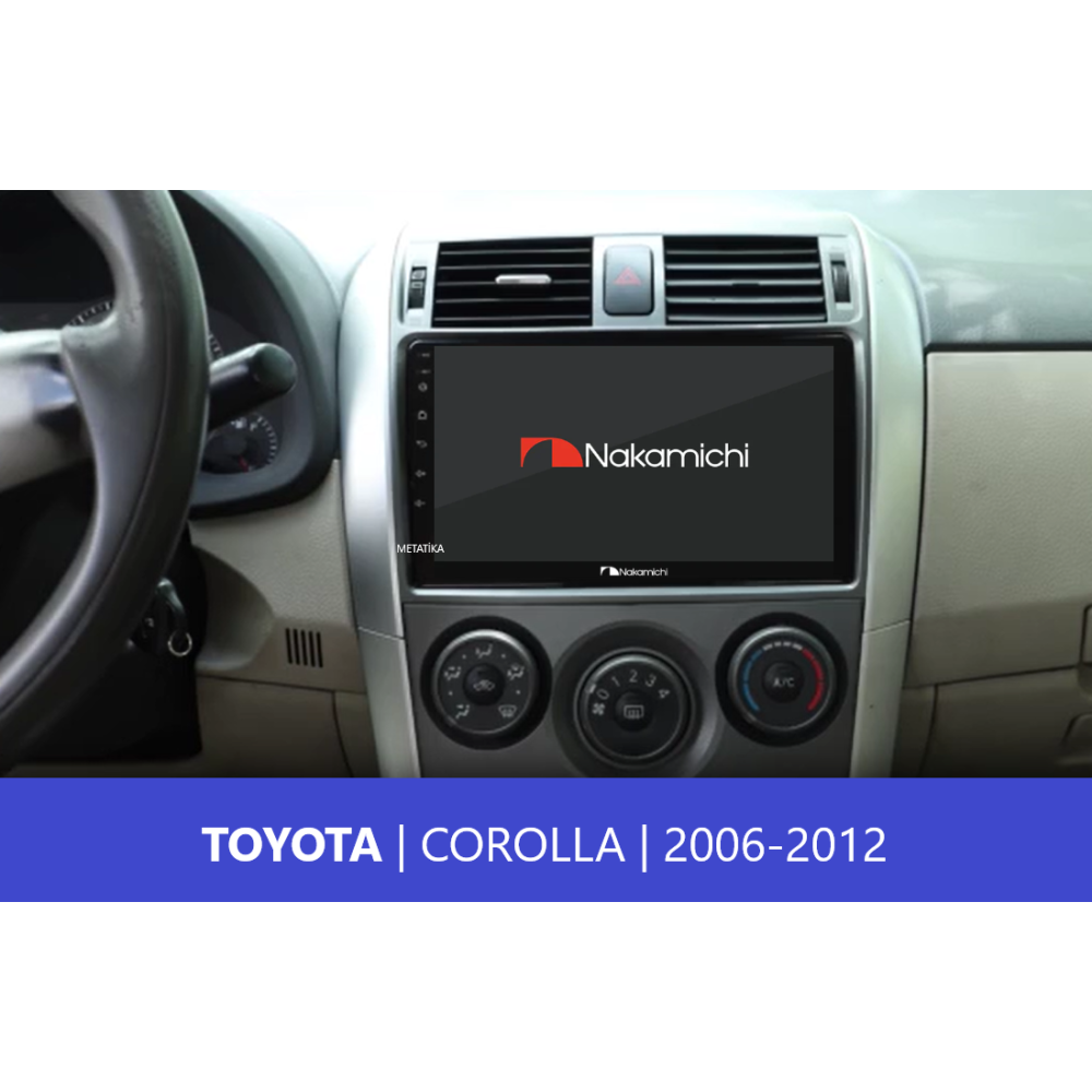 Toyota Corolla (2007-2013) | 9 İnç Android Multimedya Navigasyon Sistemi