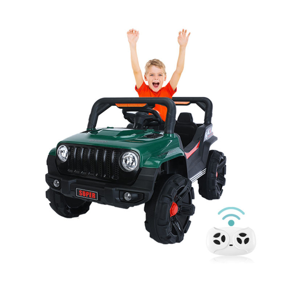 12V Elite City SUV - Kristal LED Farlı, Gelişmiş Müzik Panelli, Sarsıntısız Kalkış ve 2.4G Ebeveyn Uzaktan Kumandalı Bebek Akülü Aracı
