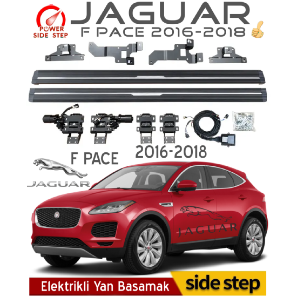 Jaguar F-Pace 2016-2018 Otomatik Elektrikli Yan Basamak