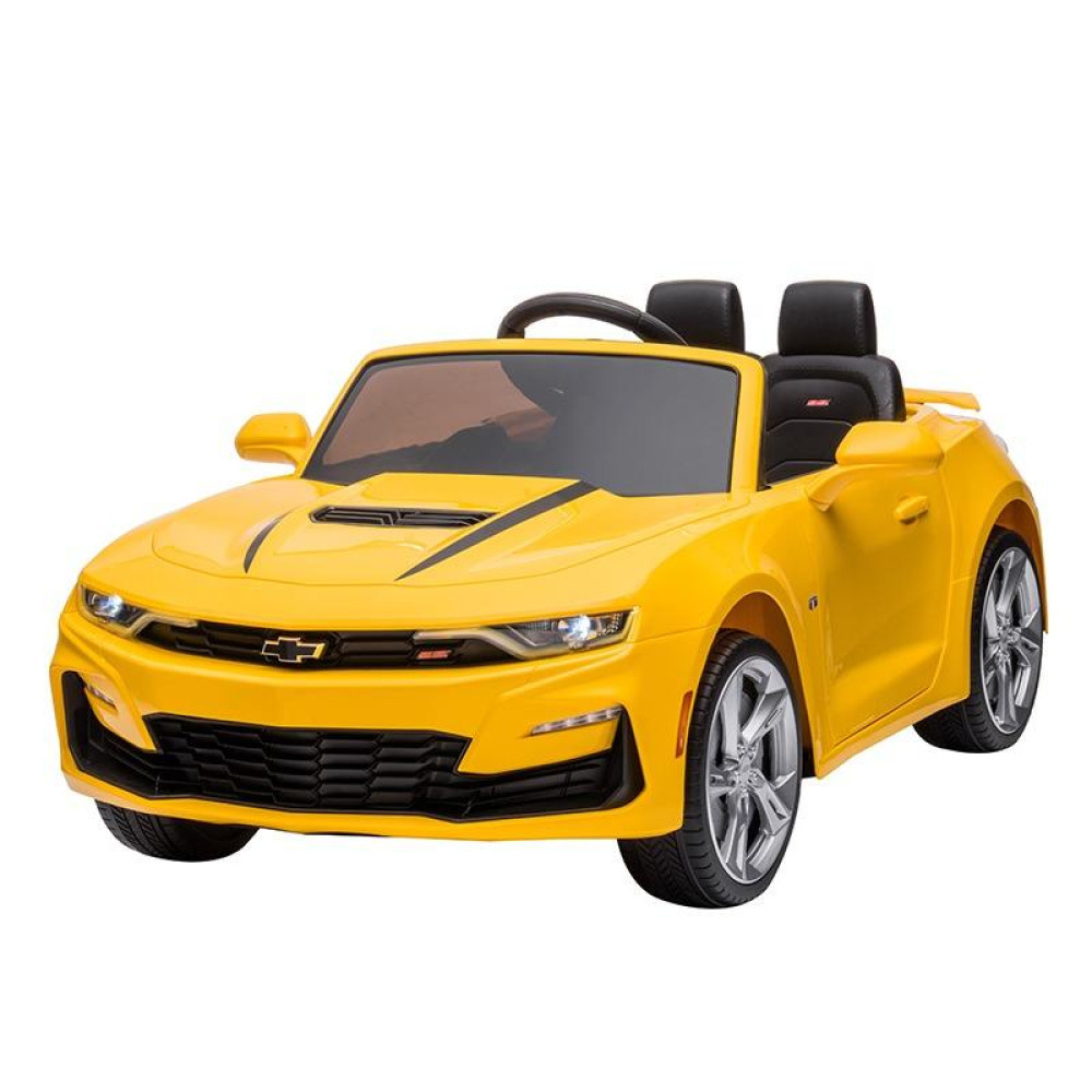 12V Licensed Chevrolet Camaro - Kaslı Tasarım, 2.4G Uzaktan Kumandalı, MP3 Panelli ve Yumuşak Kalkış Özellikli Lisanslı Spor Akülü Araba