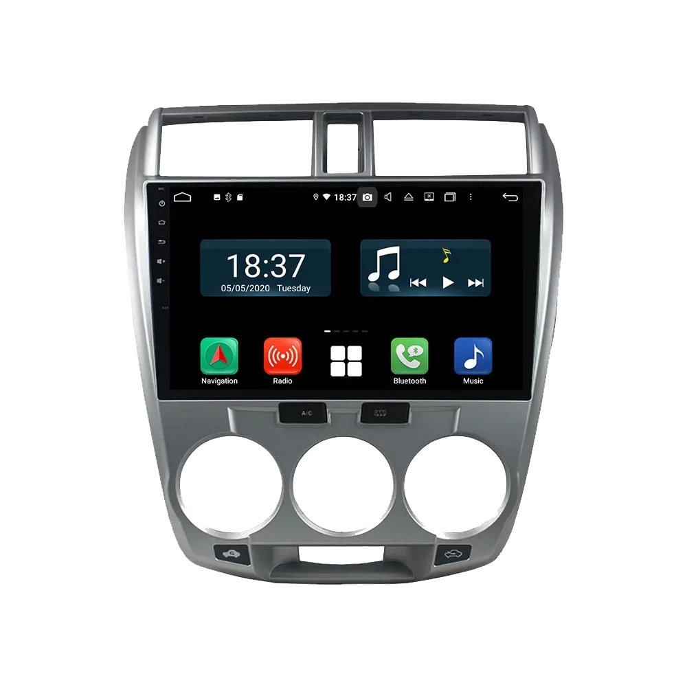 Honda City Android 14.0 Kablosuz CarPlay & Multimedya Sistemi - Gümüş