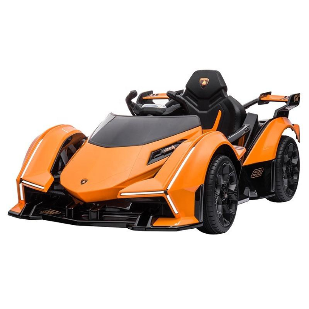 Vision-Lambo 12V Hyper-GT - Y-Farlı, Açık Kokpitli, 12V Çift Motorlu ve Lisanslı Akülü Konsept Otomobil