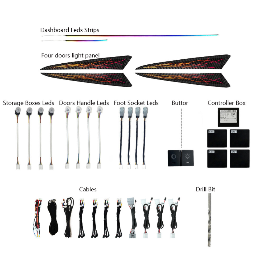 Honda Jazz Fit Araç içi Ambiyans RGB Led Trim Aydınlatma 2021 2020