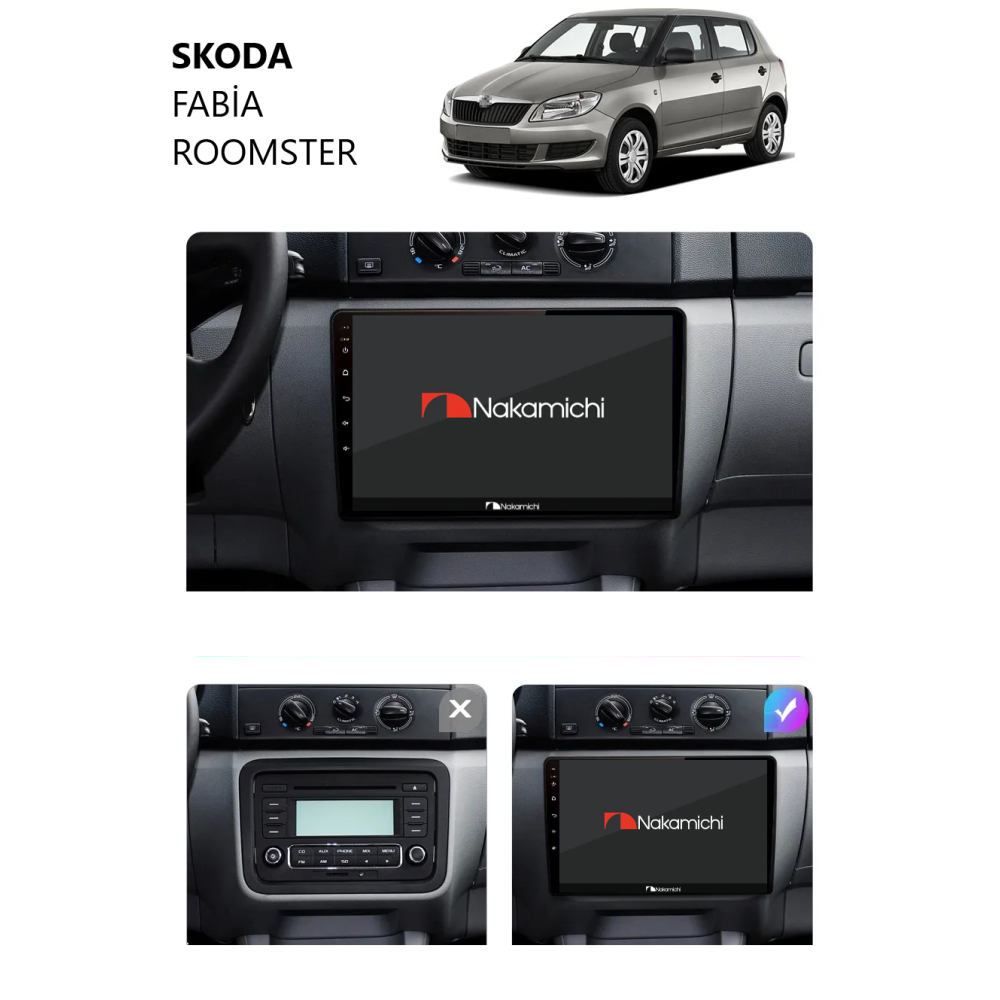 Skoda Fabia | Android Multimedya Navigasyon Sistemi